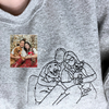 Personalizirana majica z dolgimi rokavi z družinskim motivom